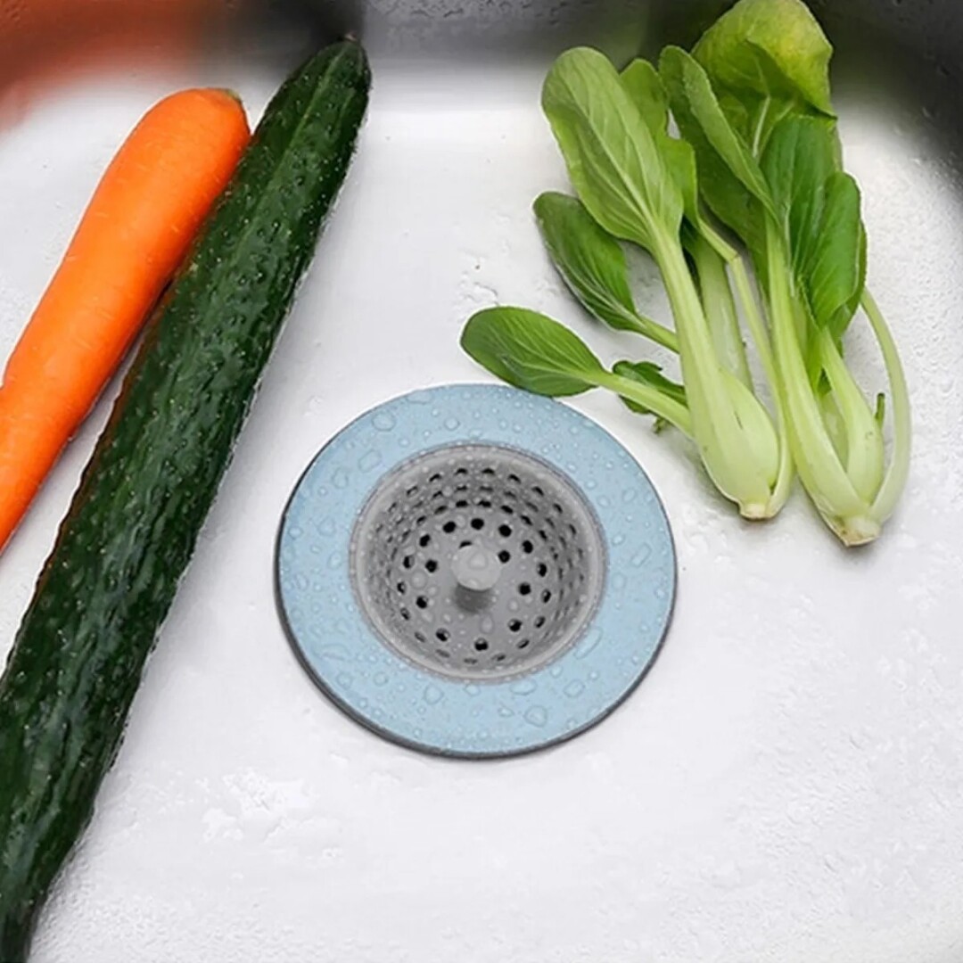 Rejilla Sifon Lavaplatos Malla En Silicona Flexible Plegable